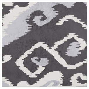 Niedliche neutrale schwarz-graue Tribal-Muster Stoff
