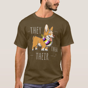 Niedliche nicht binäre Korgi, die sie ihre Agenden T-Shirt