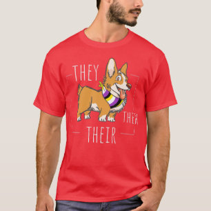 Niedliche nicht binäre Korgi, die sie ihre Agenden T-Shirt