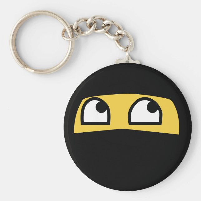 Niedliche Ninja emoji Schlüsselanhänger (Vorne)