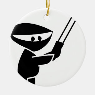 niedliche ninja Grafik Keramik Ornament