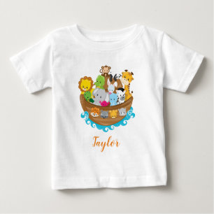 Niedliche Noah's Ark Animals Baby T-shirt