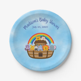Niedliche Noah's Ark Baby Animals Paper Plate Pappteller