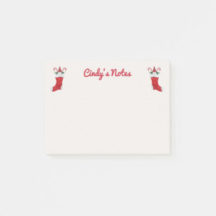 Niedliche Nomaden tragen im Strumpf Weihnachten Ro Post-it Klebezettel