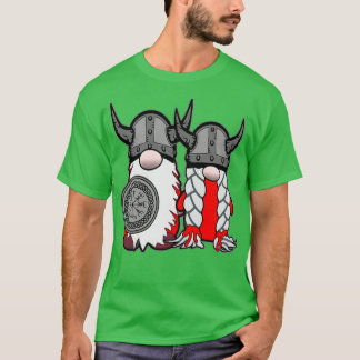 Niedliche nordische Gnome Viking Tomte Couple Skan T-Shirt