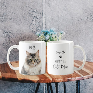 Niedliche Norwegische Waldkatze Beste Mama / Vater Kaffeetasse