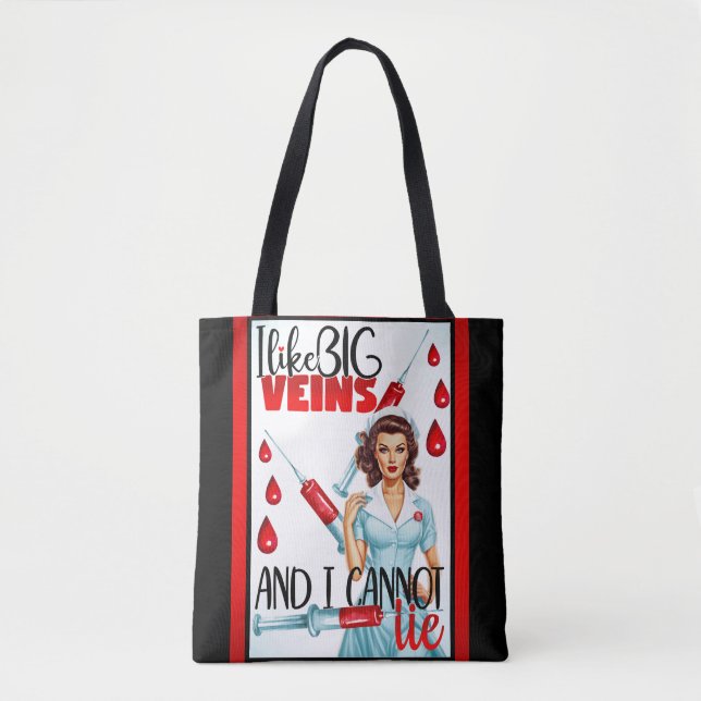 Niedliche Nostalgie Nurse Pinup I mag große Venen (Vorderseite)