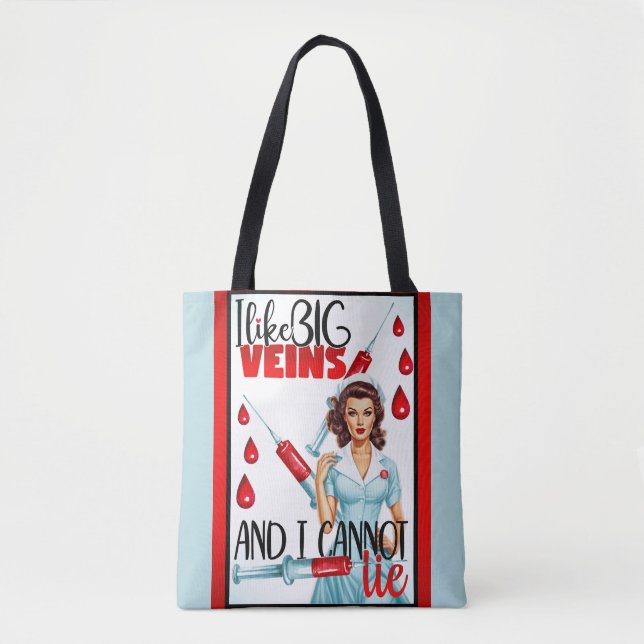 Niedliche Nostalgie Nurse Pinup I mag große Venen (Vorderseite)