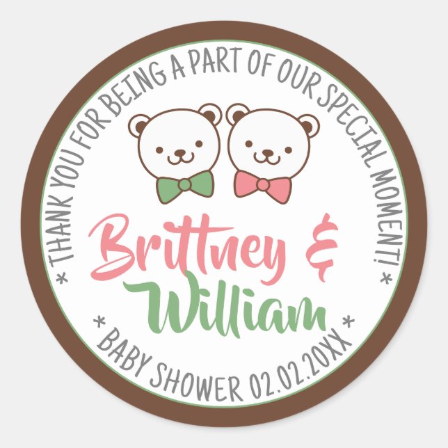 Niedliche Nostalgische Vintage Teddy Bear Babydusc Runder Aufkleber (Vorderseite)