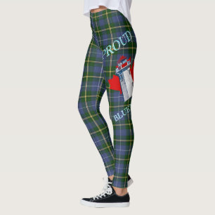 Niedliche Nova Scotia Leuchtturmtartan überall Leggings