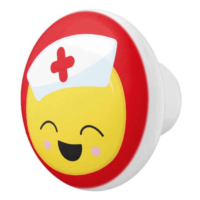 niedliche Nurse Emoji Dekoration Keramik Knob Keramikknauf (Rechts)