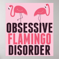 Niedliche obsessive Flamingo-Störung