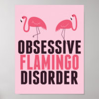 Niedliche obsessive Flamingo-Störung