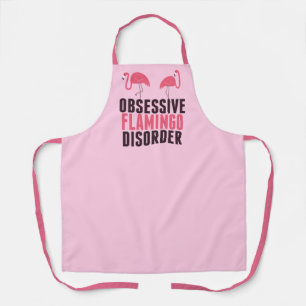Niedliche obsessive Flamingo-Störung Schürze