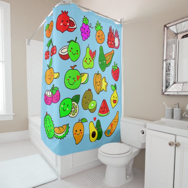 NIEDLICHE OBST! DUSCHVORHANG (Beispiel)