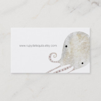 Niedliche Octopus Mixed Media Art Visitenkarte