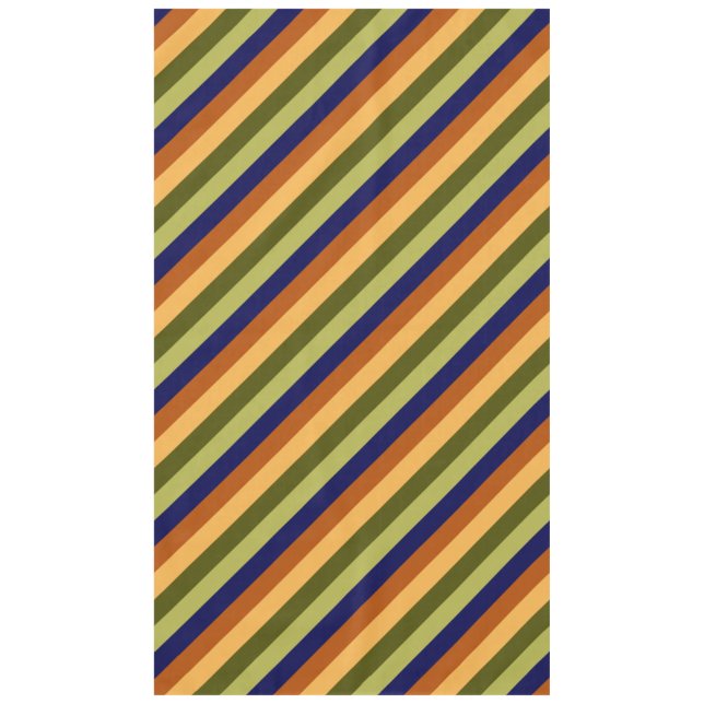 Niedliche Olive Sage Navy Streifen Große Tablette Tischdecke (Vorderseite)