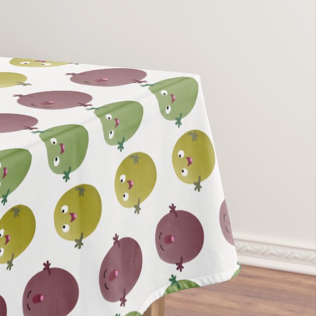 Niedliche Oliven singen Cartoon Tischdecke (Beispiel)