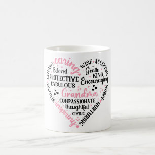 Niedliche Oma/Herz Definition Kaffeetasse