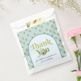 Niedliche Onederful Avocado 1. Geburtstag Dankesch Geschenktütchen