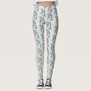 Niedliche Orang-Utan-Cartoon-Illustration Leggings