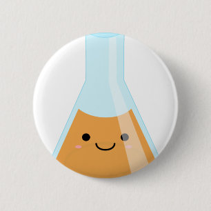 Niedliche orange Alchimie kawaii Flasche Button