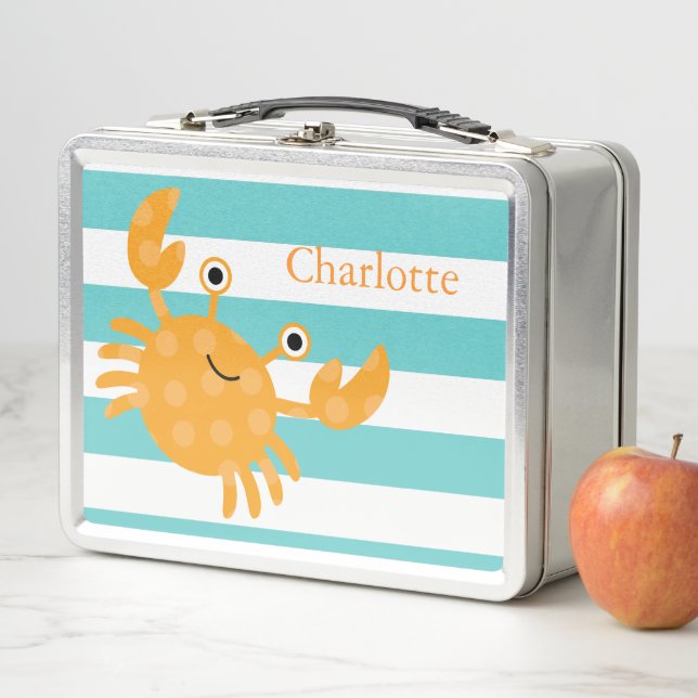 Niedliche Orange Crab Lunch Box (Beispiel)