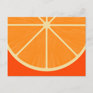 Niedliche orange sSlice Postkarte