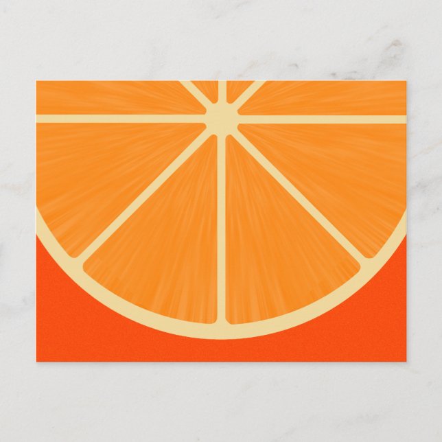 Niedliche orange sSlice Postkarte (Vorderseite)