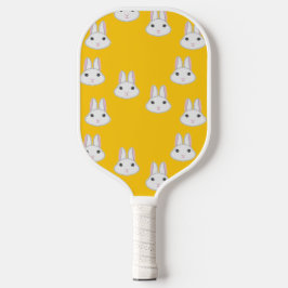 Niedliche, orangefarbene Hasen Pickleball Schläger