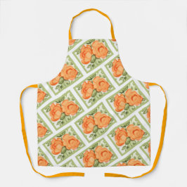 Niedliche Orangefärbte Rose Schürze