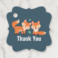 Niedliche Orangenfüchse Grafische Illustration Vie