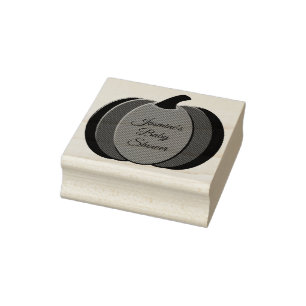 Niedliche Orangengeschlechtsneutrale Pumpkindusche Gummistempel