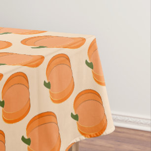 Niedliche Orangengeschlechtsneutrale Pumpkindusche Tischdecke