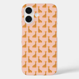 niedliche Orangengiraffe iPhone 16 Hülle