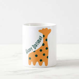 Niedliche Orangengiraffe Kaffeetasse
