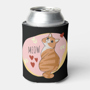 Niedliche Orangenkatze Dosenkühler
