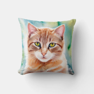 Niedliche Orangenkatze Kissen