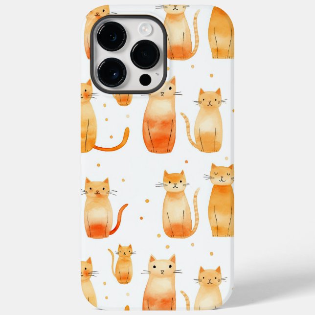 Niedliche Orangenkatzen Case-Mate iPhone Hülle (Rückseite)