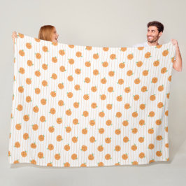 Niedliche Orangenwerbung - Fleece Blankon