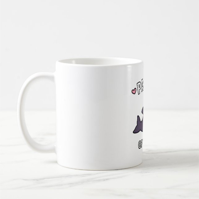 Niedliche Orca Pandas des Seehundels Funny Kaffeetasse (Links)