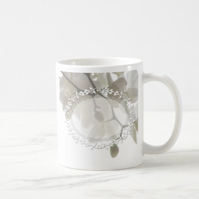 Niedliche Orchideen Kaffeetasse (Rechts)