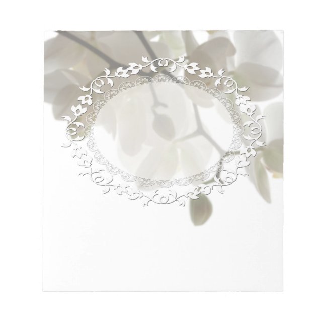 Niedliche Orchideen Notizblock (Vorderseite)