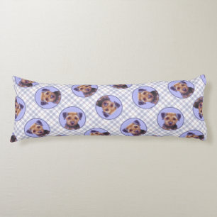 Niedliche, originale Haustier-Hundkunst an der Gre Seitenschläferkissen