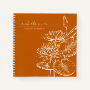 Niedliche Ornagebriefe für meinen Tochtergedächtni Notizbuch