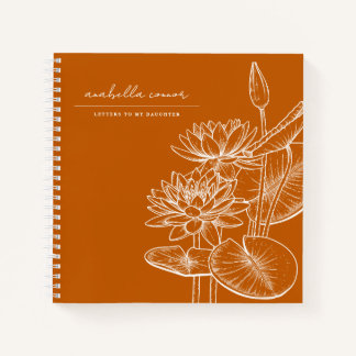 Niedliche Ornagebriefe für meinen Tochtergedächtni Notizbuch