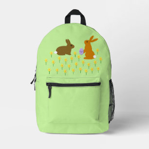 Niedliche Osterbünen und Affodien Bedruckter Rucksack