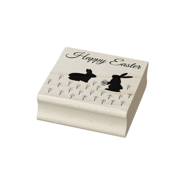 Niedliche OsterBunnies und Affodien kundenspezifis Gummistempel (Stempel)