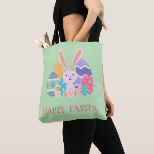 Niedliche Ostereier Happy Hoppy Ostertag