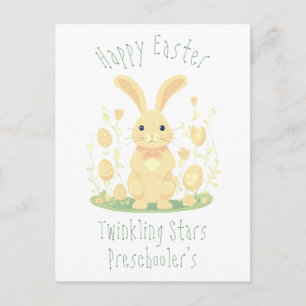Niedliche Ostereier und Goldeier in der Vorschule Postkarte